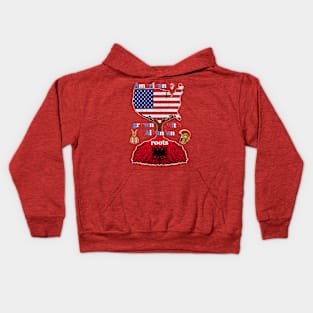 American grown with Albanian roots Kids Hoodie